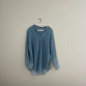 Aerie Gauzy Coverup Shirt